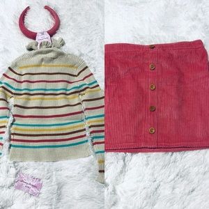 Tommy Bahama Turtleneck and Corduroy Set with Headband